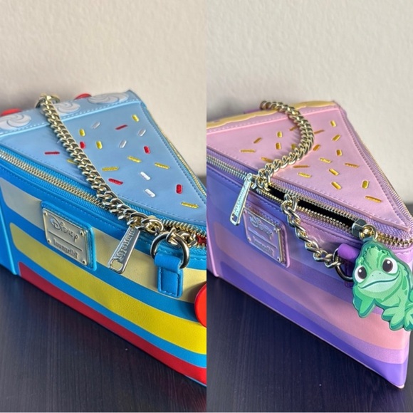 Disney Handbags - Disney Cake Slice Crossbody Bag - Blue and Pink